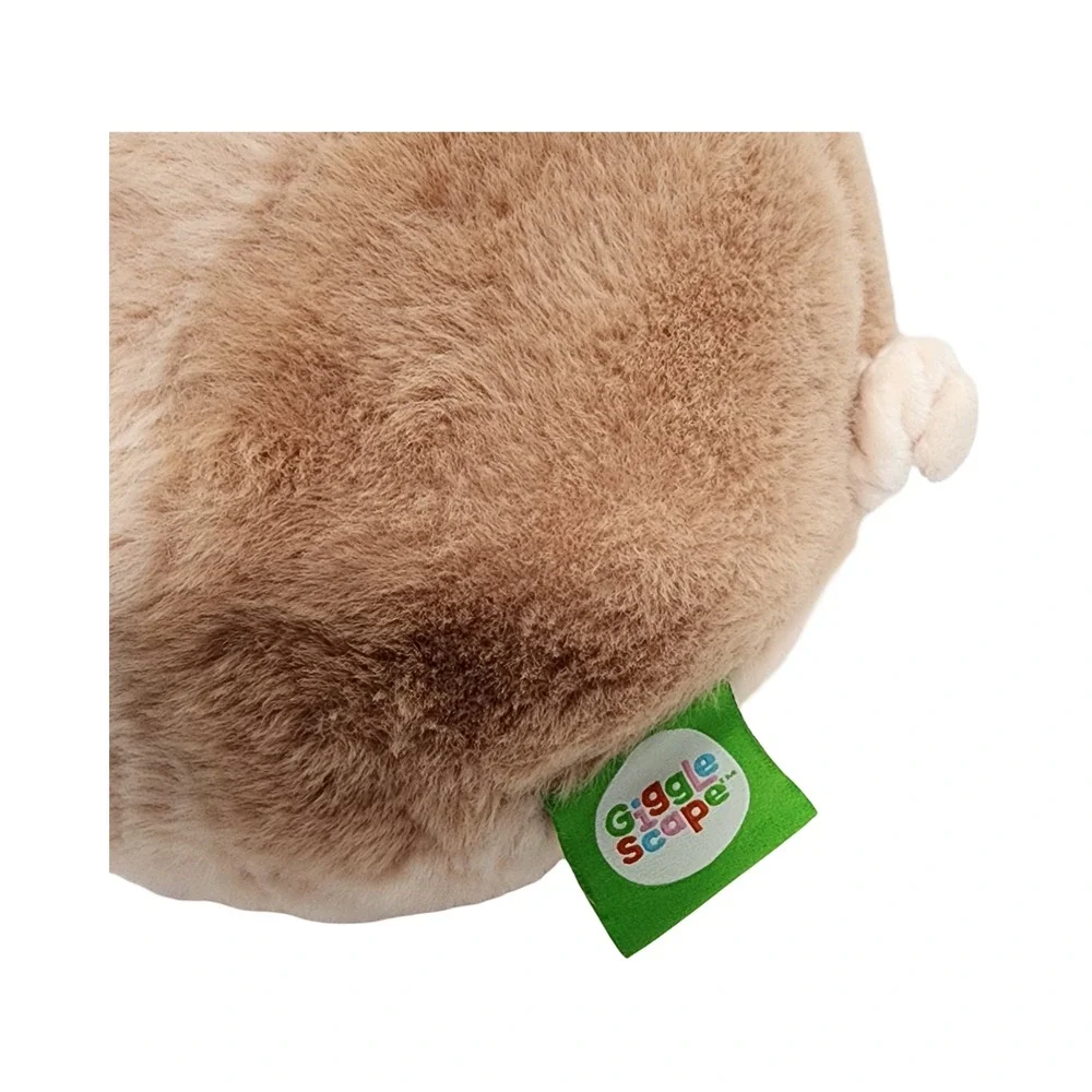 GiggleScape Plush‎ Pig Stuffed Animal Toy Soft Cuddle Buddy Tan Brown Spots